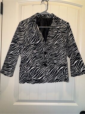 Zebra Print Blazer
